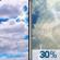 Monday: Partly Sunny then Chance Showers And Thunderstorms