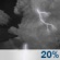 Thursday Night: Slight Chance Showers And Thunderstorms