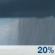 This Afternoon: A slight chance of rain showers after 5pm. Mostly sunny. High near 55, with temperatures falling to around 53 in the afternoon. West southwest wind around 20 mph, with gusts as high as 31 mph. Chance of precipitation is 20%. This Afternoon: Slight Chance Rain Showers